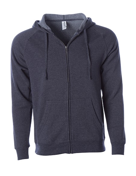 I-PRM33SBZ-Unisex Midweight Special Blend Raglan Zip Hood