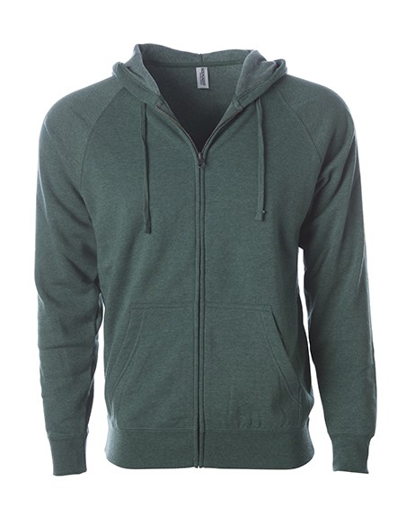 I-PRM33SBZ-Unisex Midweight Special Blend Raglan Zip Hood