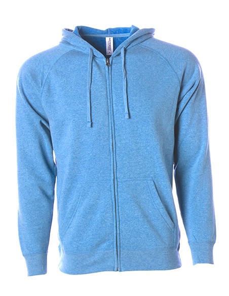 I-PRM33SBZ-Unisex Midweight Special Blend Raglan Zip Hood