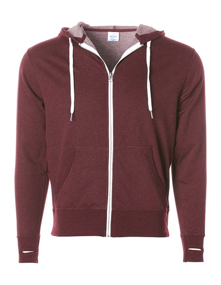 I-PRM90HTZ-Unisex Midweight French Terry Zip Hood