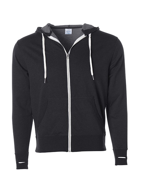 I-PRM90HTZ-Unisex Midweight French Terry Zip Hood