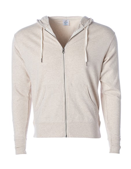 I-PRM90HTZ-Unisex Midweight French Terry Zip Hood