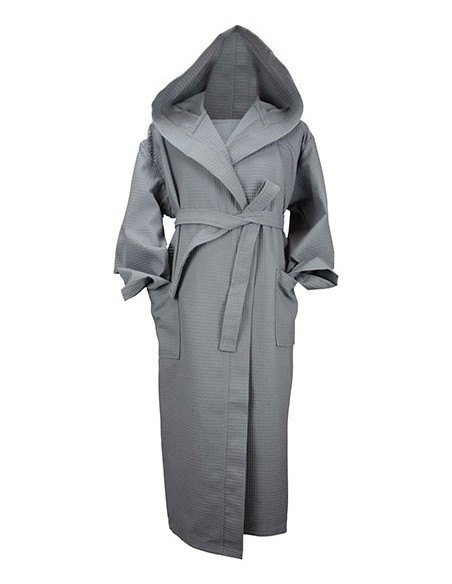 A-AR028-Robezz® Waffle Bathrobe With Hood
