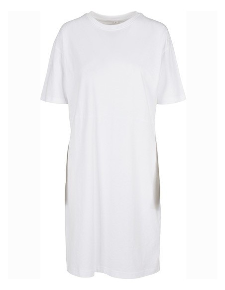 B-BY181-Ladies Organic Oversized Slit Tee Dress