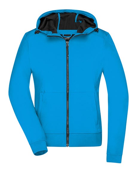 J-JN1145-Ladies Hooded Softshell Jacket