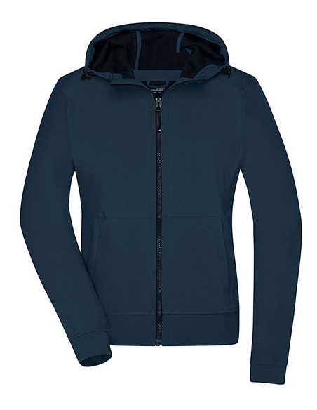 J-JN1145-Ladies Hooded Softshell Jacket