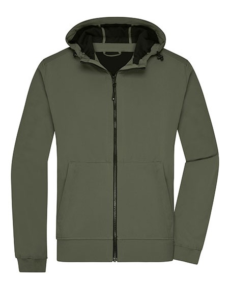 J-JN1146-Mens Hooded Softshell Jacket