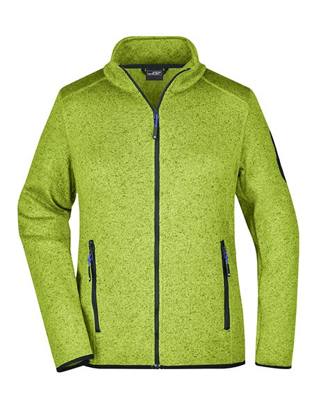J-JN761-Ladies Knitted Fleece Jacket