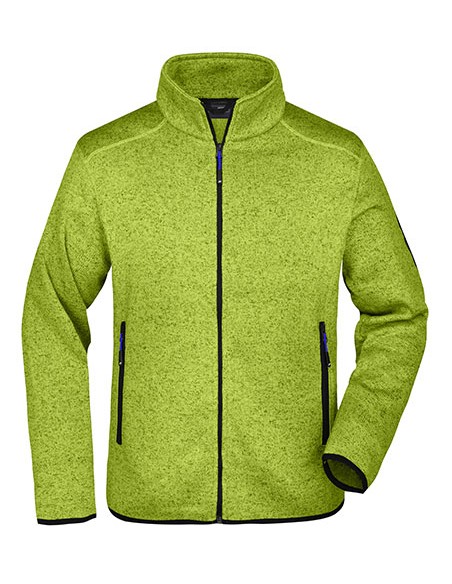 J-JN762-Mens Knitted Fleece Jacket