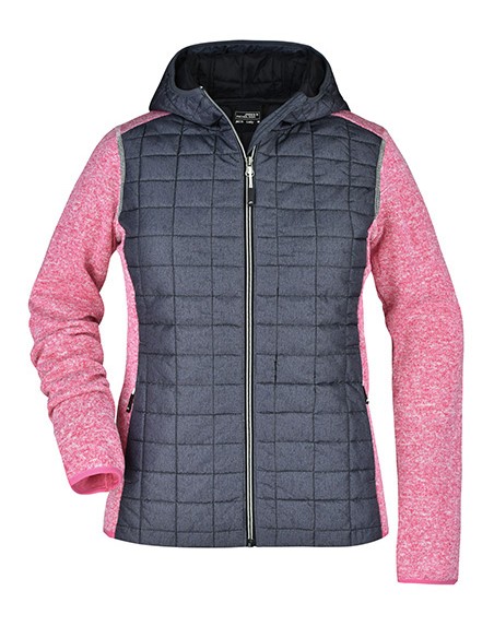 J-JN771-Ladies Knitted Hybrid Jacket