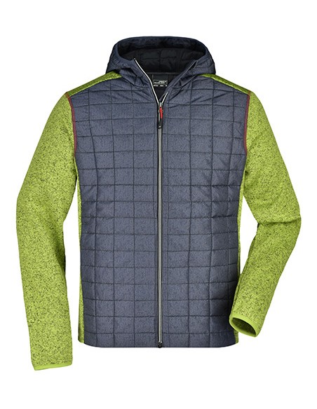 J-JN772-Mens Knitted Hybrid Jacket