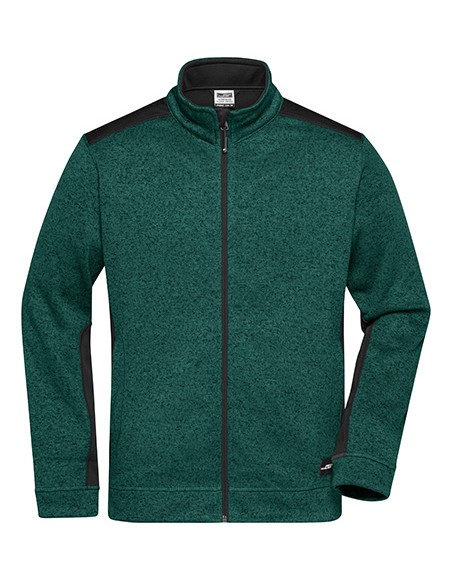 J-JN862-Mens Knitted Workwear Fleece Jacket -STRONG-