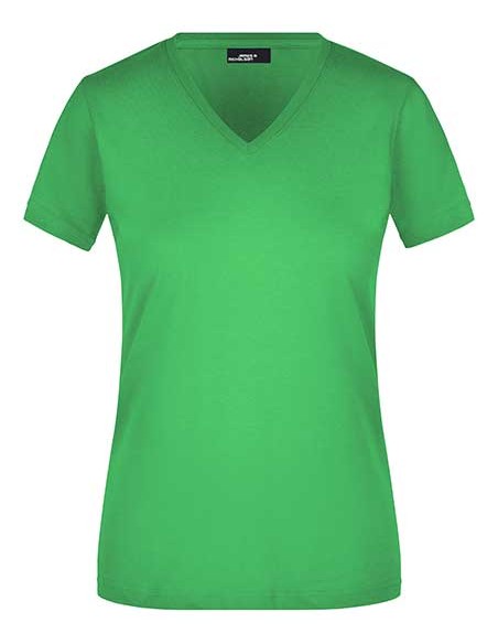 J-JN972-Ladies Slim Fit V-T