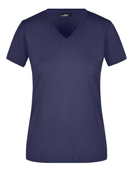 J-JN972-Ladies Slim Fit V-T