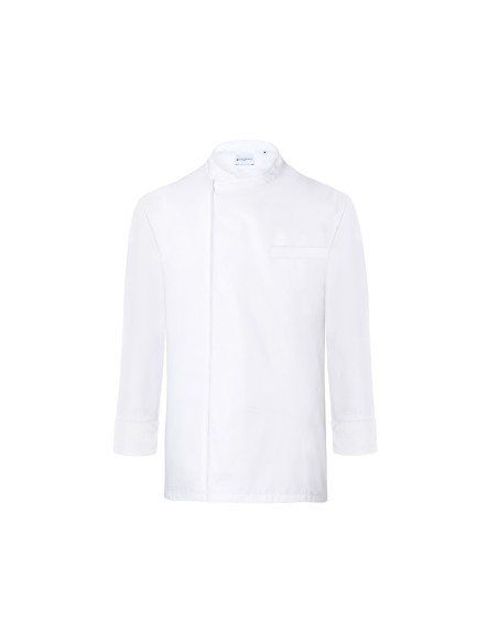 K-BJM4-Long-Sleeve Throw-Over Chef Shirt Basic
