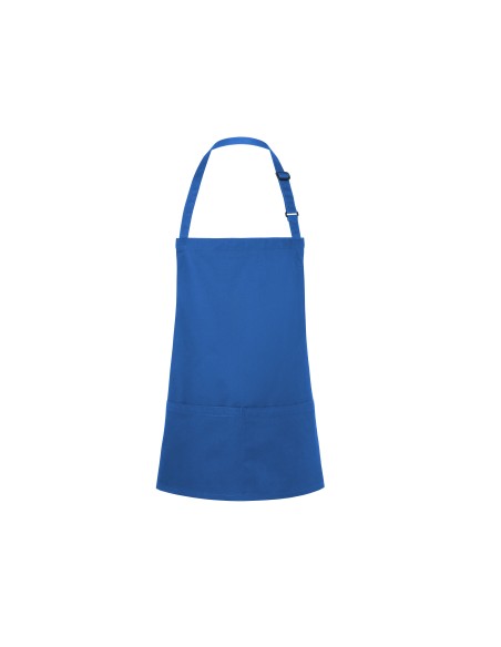 K-BLS6-Short Bib Apron Basic With Buckle And Pocket