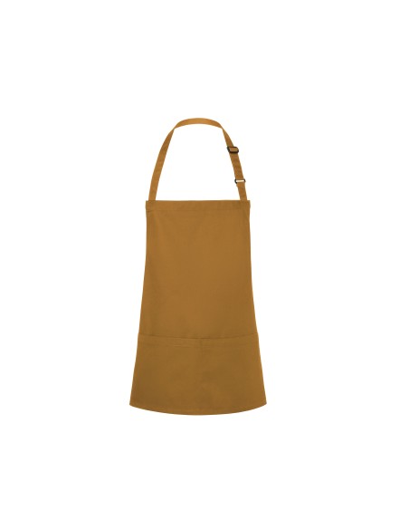 K-BLS6-Short Bib Apron Basic With Buckle And Pocket