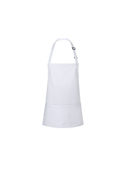 K-BLS6-Short Bib Apron Basic With Buckle And Pocket