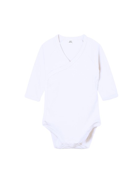 B-BZ60-Baby Long Sleeve Kimono Bodysuit