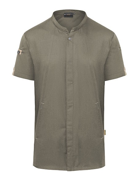 K-JM36-Short Sleeve Chef Jacket Green-Generation