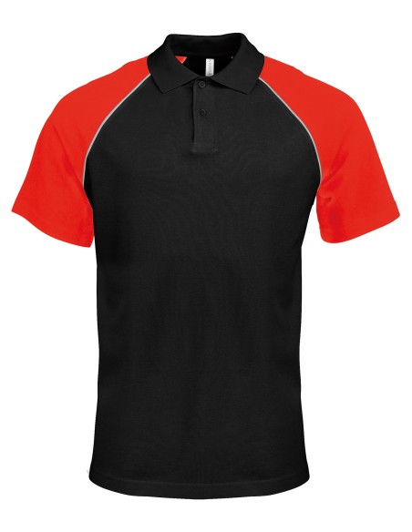 K-KA226-Polo base ball manche courtes