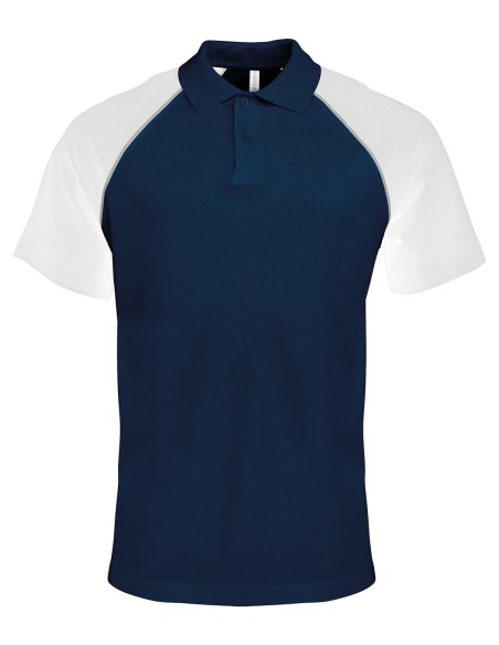 K-KA226-Polo base ball manche courtes