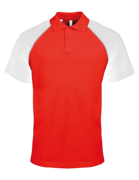 K-KA226-Polo base ball manche courtes