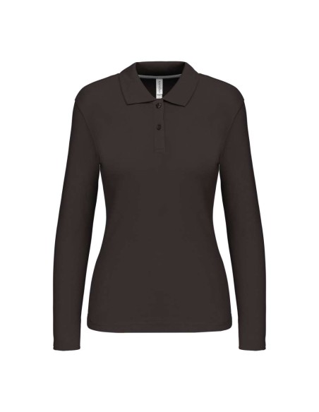 K-KA244-LADIES' LONG-SLEEVED POLO SHIRT