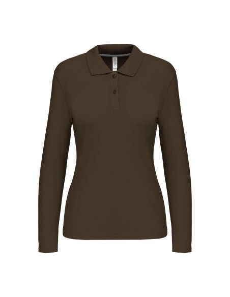 K-KA244-LADIES' LONG-SLEEVED POLO SHIRT