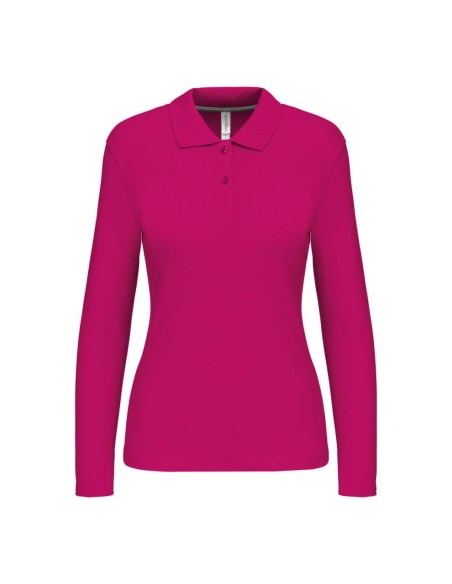 K-KA244-LADIES' LONG-SLEEVED POLO SHIRT