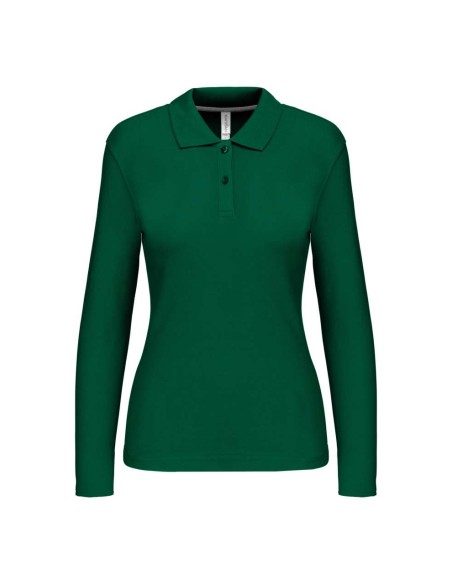 K-KA244-LADIES' LONG-SLEEVED POLO SHIRT