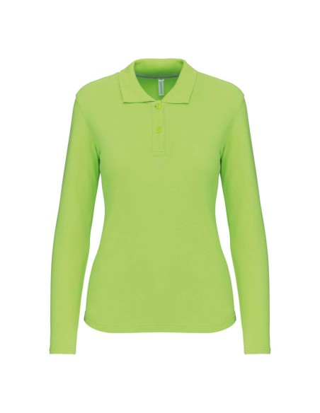 K-KA244-LADIES' LONG-SLEEVED POLO SHIRT