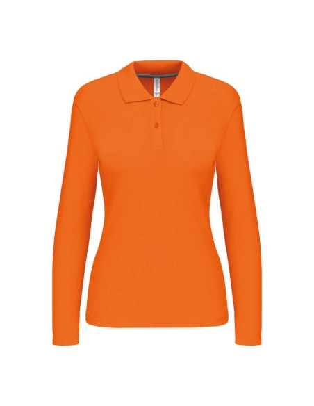 K-KA244-LADIES' LONG-SLEEVED POLO SHIRT