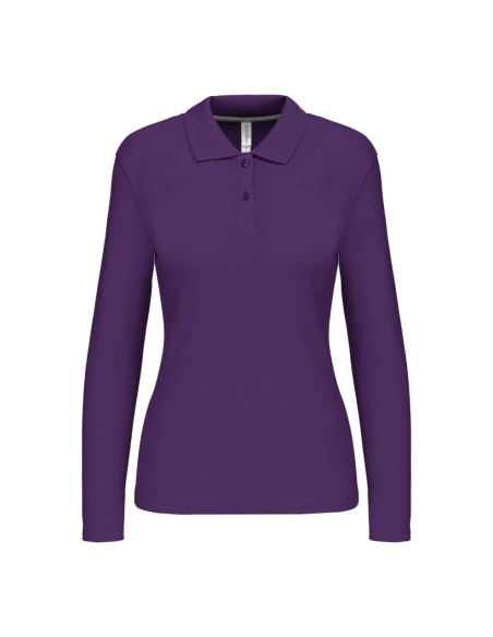 K-KA244-LADIES' LONG-SLEEVED POLO SHIRT