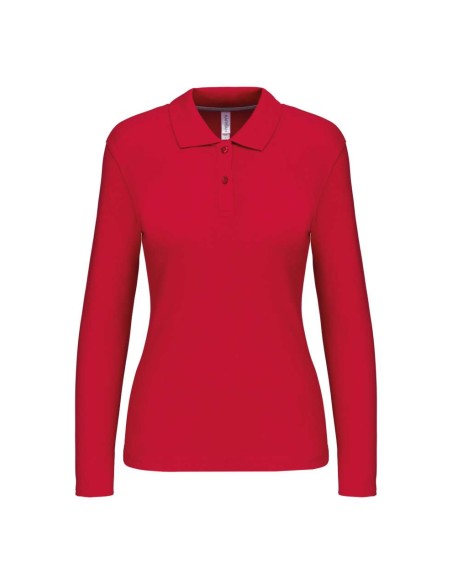 K-KA244-LADIES' LONG-SLEEVED POLO SHIRT