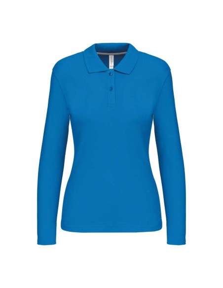 K-KA244-LADIES' LONG-SLEEVED POLO SHIRT