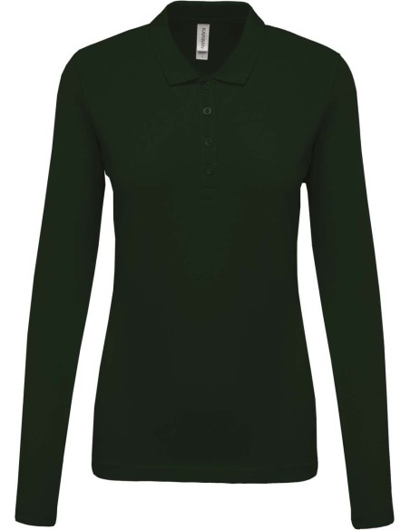 K-KA257-LADIES’ LONG-SLEEVED PIQUÉ POLO SHIRT