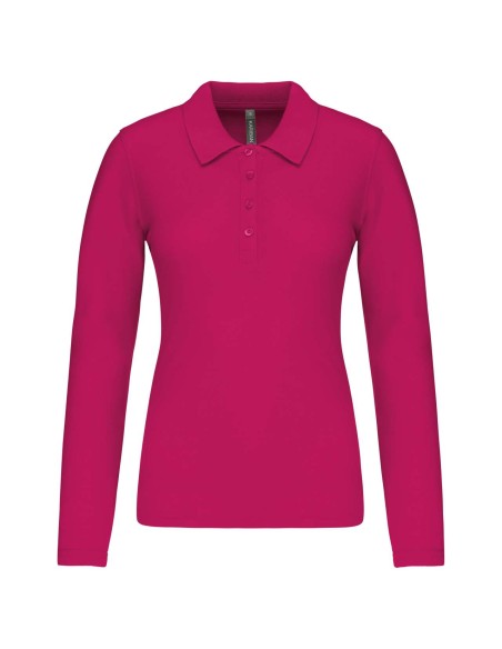 K-KA257-LADIES’ LONG-SLEEVED PIQUÉ POLO SHIRT