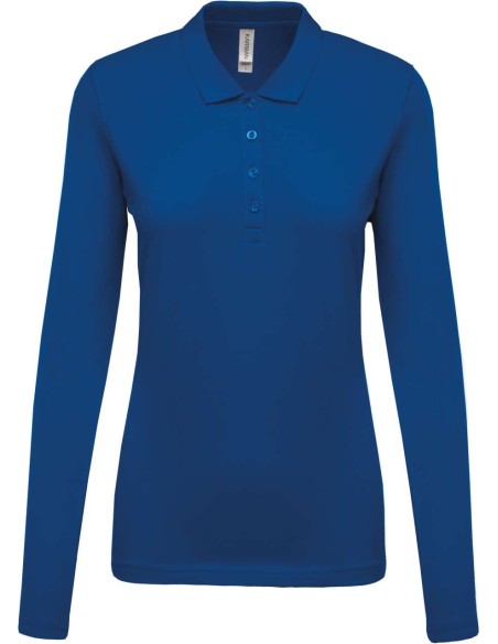 K-KA257-LADIES’ LONG-SLEEVED PIQUÉ POLO SHIRT