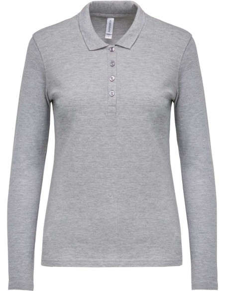 K-KA257-LADIES’ LONG-SLEEVED PIQUÉ POLO SHIRT