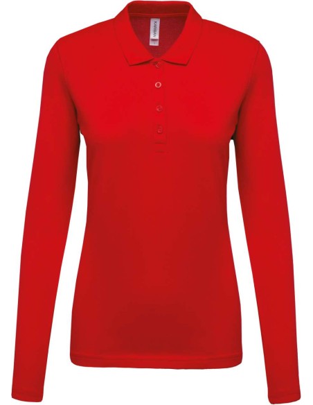 K-KA257-LADIES’ LONG-SLEEVED PIQUÉ POLO SHIRT