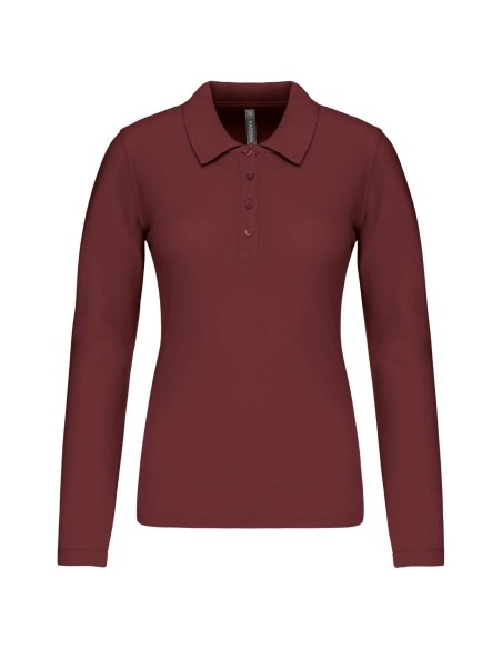 K-KA257-LADIES’ LONG-SLEEVED PIQUÉ POLO SHIRT