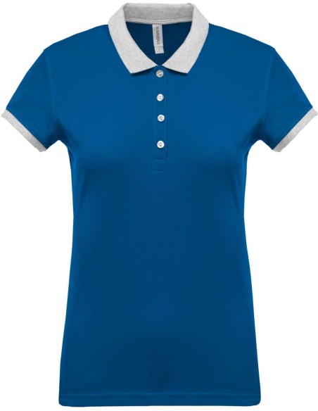 K-KA259-LADIES’ TWO-TONE PIQUÉ POLO SHIRT