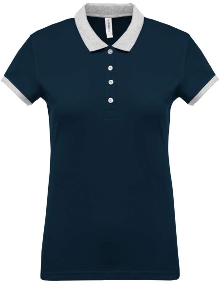 K-KA259-LADIES’ TWO-TONE PIQUÉ POLO SHIRT