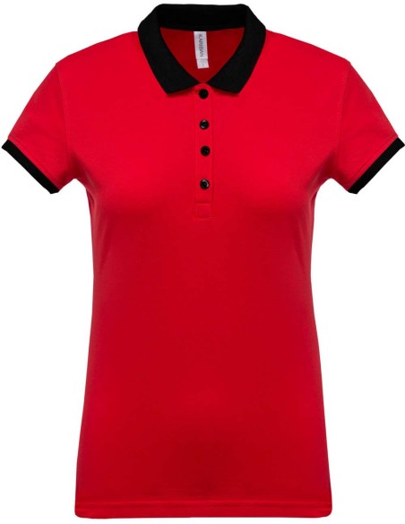 K-KA259-LADIES’ TWO-TONE PIQUÉ POLO SHIRT