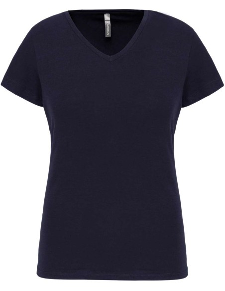 K-KA3015-LADIES' SHORT-SLEEVED V-NECK T-SHIRT