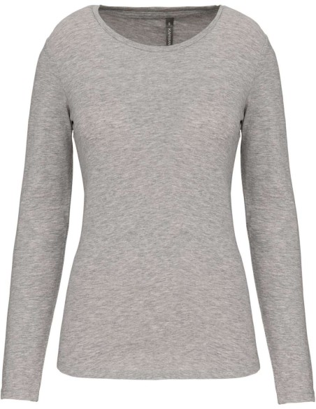 K-KA3017-LADIES LONG-SLEEVED CREW NECK T-SHIRT