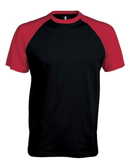 K-KA330-Base ball - T-shirt bicolore manches courtes