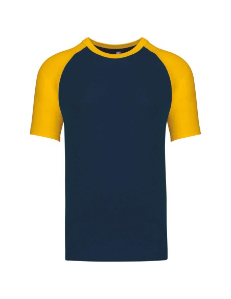 K-KA330-Base ball - T-shirt bicolore manches courtes