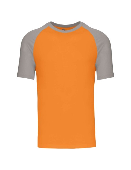 K-KA330-Base ball - T-shirt bicolore manches courtes